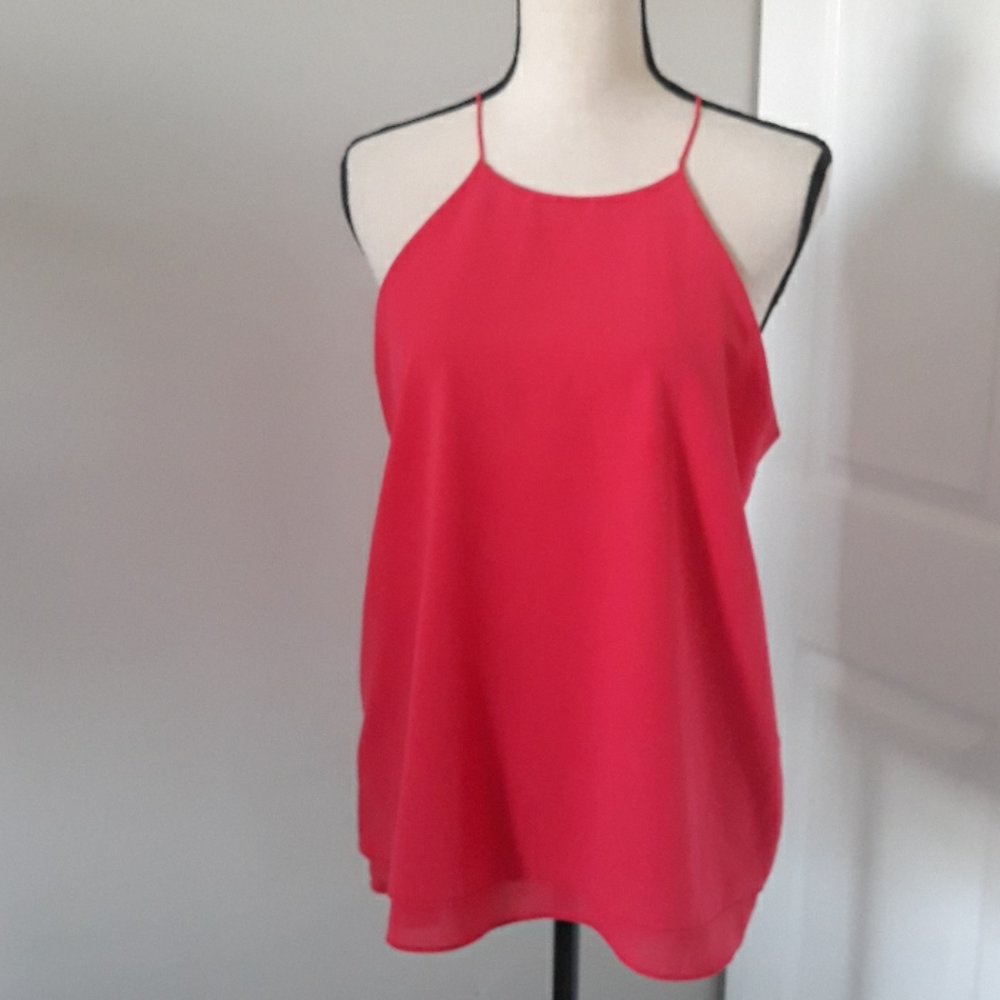 Paper Crane magenta lady top.